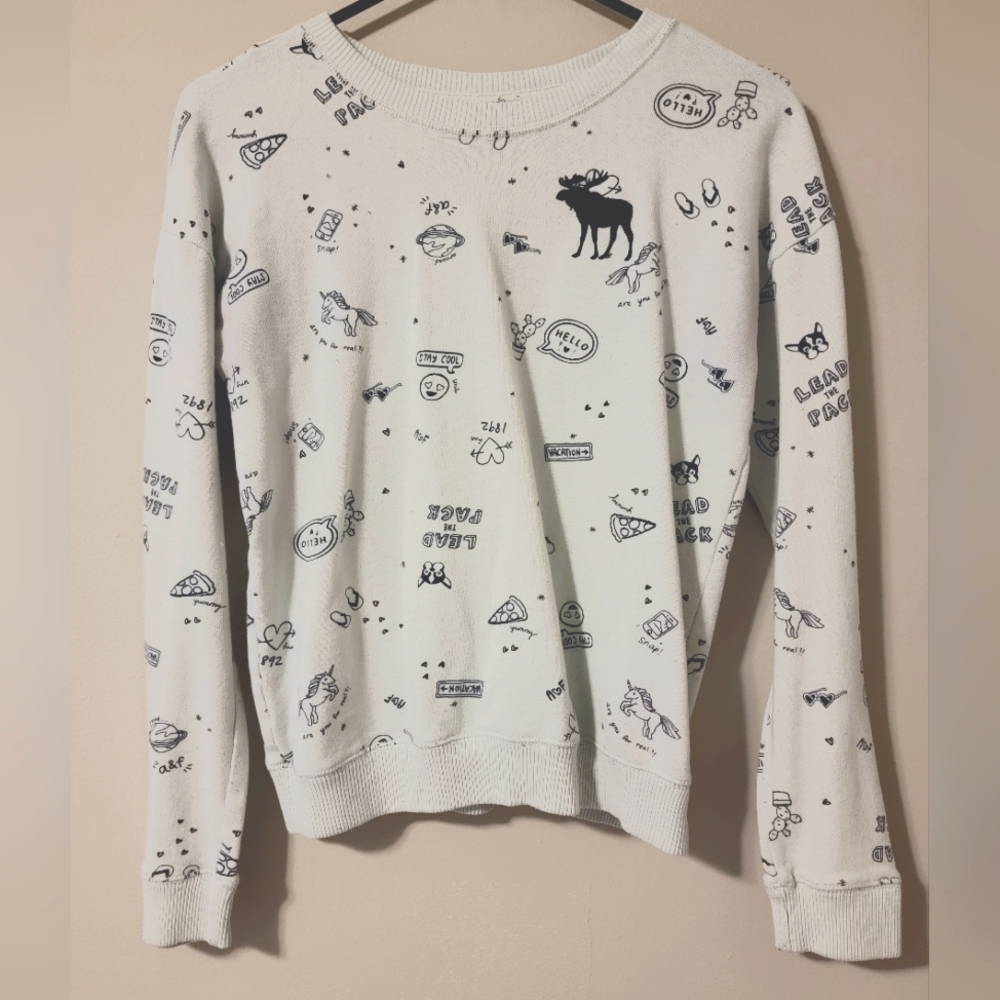 Abercrombie kids girls graphic sweatshirt